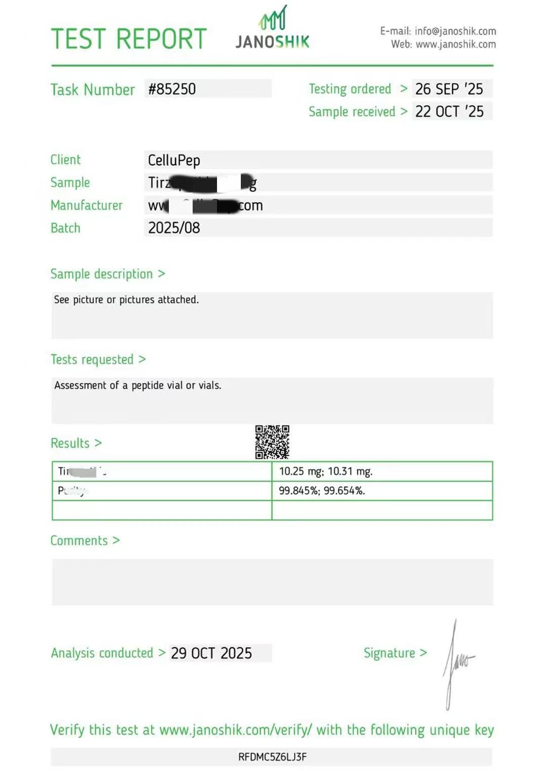 COA Report Tirzepatide